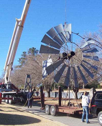14 FOOT WINDMILL BEFORE REFURBISH